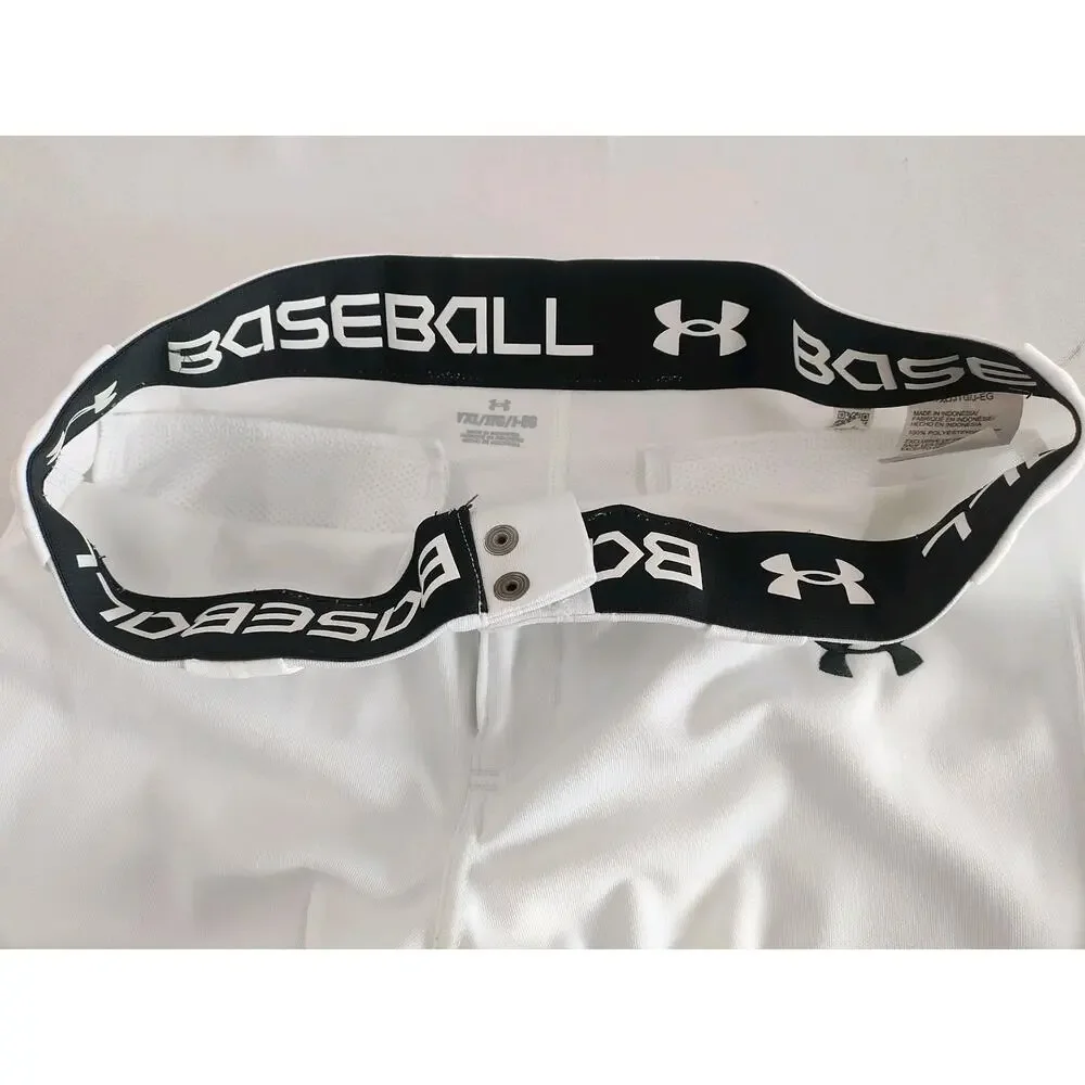 Under Armour Utility Tapered Fit Youth XL Boys White Baseball Pants